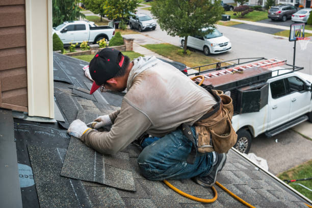 Professional Gutter Repair And Installation technician working in Constantine, MI
